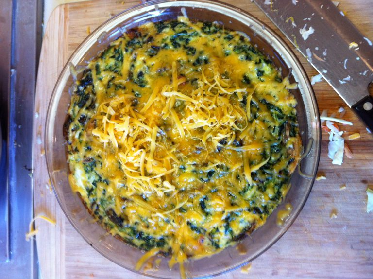 Ketogenic Crustless Spinach and Mushroom Quiche Recipe Get Fit and